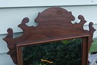 ANTIQUE ENGLISH CHIPPENDALE STYLE VINTAGE WALL MIRROR — photo 3