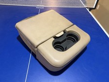 Ford F250 F350 99-10 Center Console Jump Seat Storage Armrest Leather Tan 630 Ford F250 F350 99-10 Center Console Jump Seat Storage Armrest Leather Tan 630