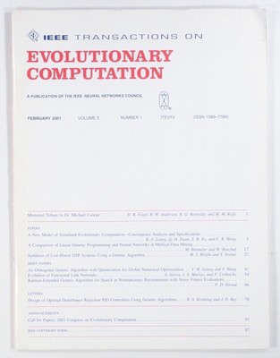 2001 Feb IEEE EVOLUTIONARY COMPUTATION engineering design GENETIC ALGORITHMS