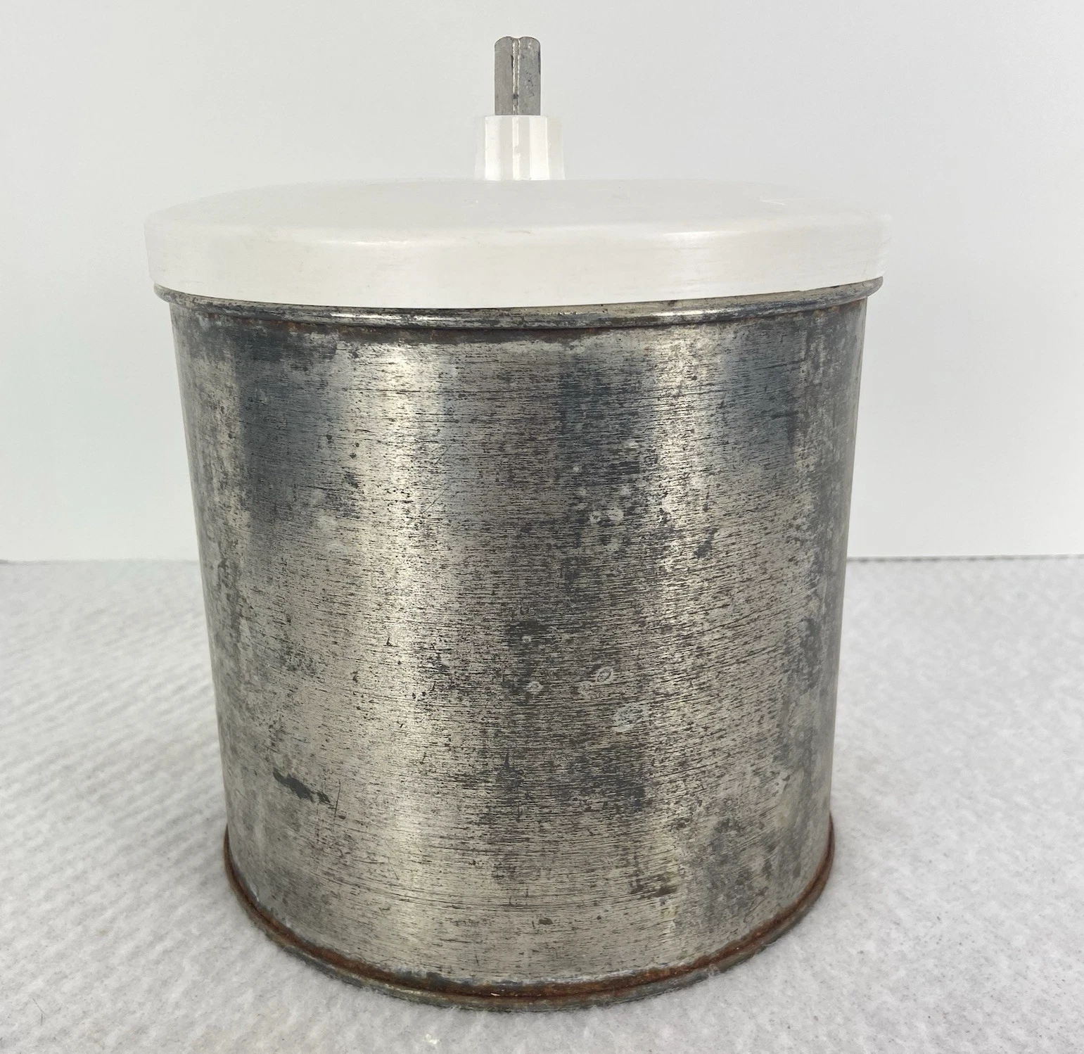 Sterling 5 Quart Ice Cream Freezer Parts Canister Lid Paddle For Model 165A Vtg