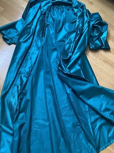 Graduation Cap And Gown Teal Blue