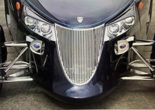  Plymouth Prowler 97 - 02 Custom Chrome Stainless Steel Front Grille Grill 