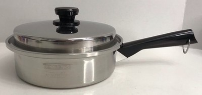 Vintage Emdeko 8.5  3-Ply 18-8 Stainless Steel Sauce Pan w/ Lid USA