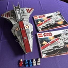 LEGO Star Wars 8039 Venator Republic Cruiser w/ Minifigs 95% Complete Read Desc