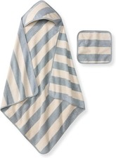 Hooded Woven Terry Towels Organic Cotton, Unisex Bath Essentials, Soft Nursery