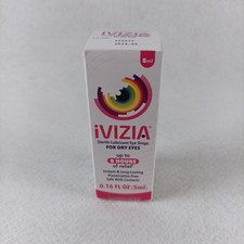 iVIZIA Sterile Lubricant Eye Drops for Dry Eyes 5 mL New Exp 09/2026