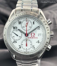Steel OMEGA Speedmaster Olympics 40MM Box And Papers White Dial Good Condition