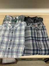 The Foundry Supply Co Shirt Mens 4XLT Plaid Flannel MidWeight lot of 4