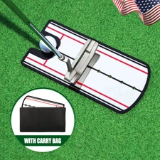 Golf Putting Eyeline Alignment Mirror Training Aid Putter Swing Trainer Practice