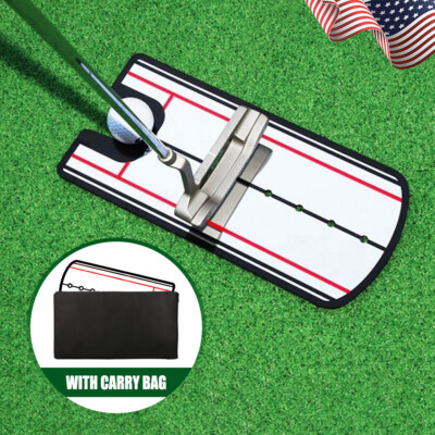 Golf Putting Eyeline Alignment Mirror Training Aid Putter Swing Trainer Practice