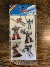 Vintage NOS  Transformers Puffy Stickers Made In Taiwan