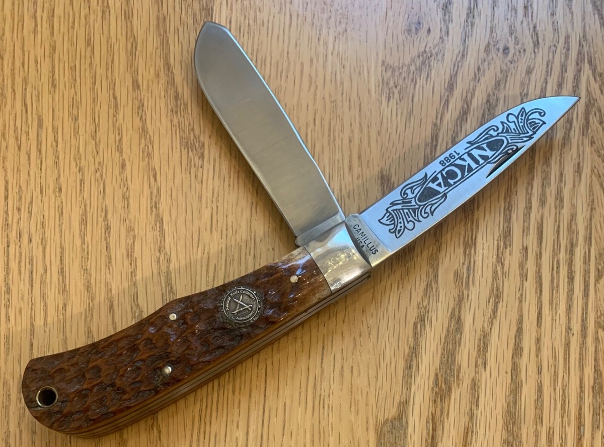 1988 CAMILLUS NKCA JUMBO TRAPPER KNIFE NEVER USED D6 | eBay