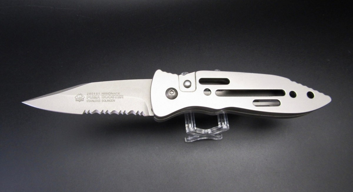 PUMA VTG BOOSTER Button Lock Knife 280 101 90's Made In PUMA VTG BOOSTER Button Lock Knife 280 101 90's Made In