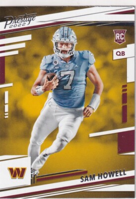 2022 PRESTIGE RC SAM HOWELL ROOKIE WASHINGTON COMMANDERS GE-3785