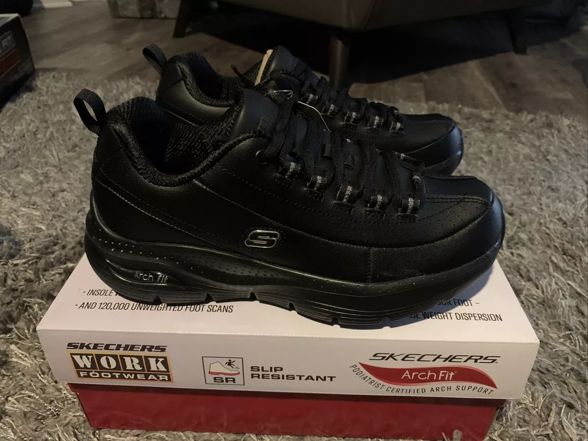 Slip resistant work hotsell shoes with arch support