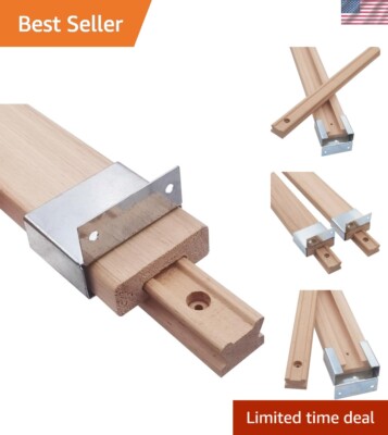 Traditional Wood Center Guide Track with Steel Slide Glides - DIY Drawer Upgrade
