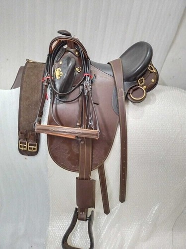 Selle en cuir australienne Horse Tack avec accessoires
