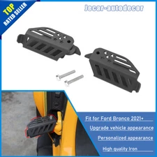 Pair  Outside Door Hinge Pedal Foot Pegs Rest Accessories for Ford Bronco 2021+