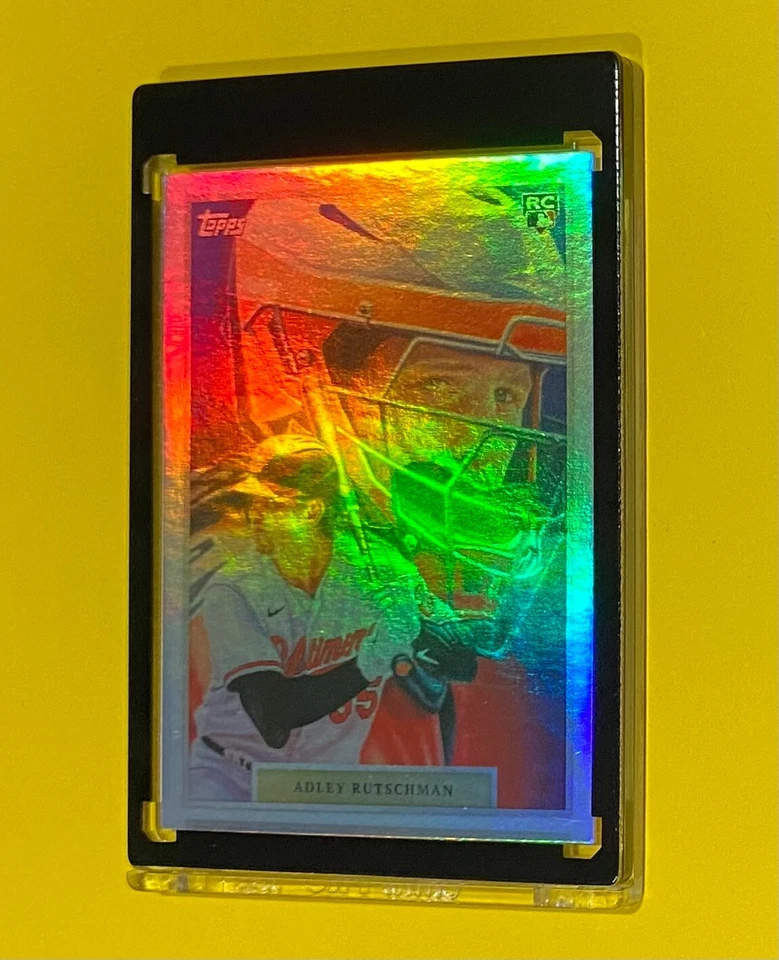 2023 Topps Adley Rutschman Game Within Game RAINBOW FOIL /99 SP Orioles #10 RC - Image 2 of 4