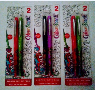 Scentos Colour Scents Scented Felt Tip Pens With Essential Oils 3 Packs