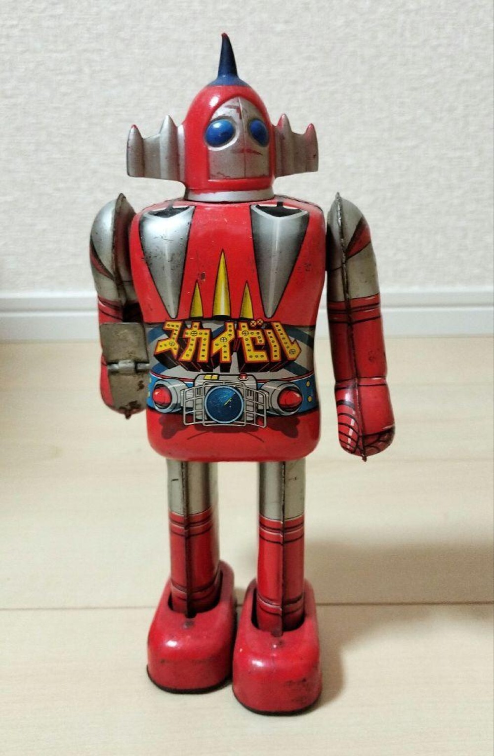 Popy Skyzel Zenmai Tinplate Tin toy Robot Japan limited rare Vintage antique