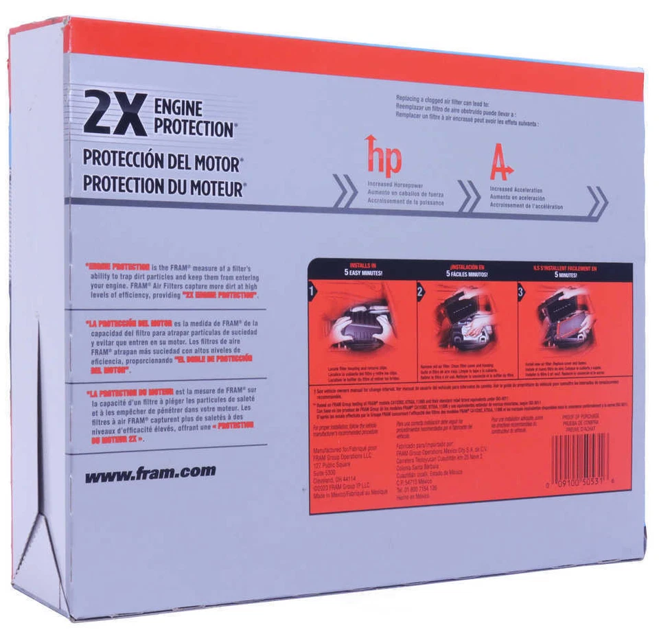 Air Filter fits 1993-2004 Toyota Tacoma 4Runner Supra  FRAM - Image 4 of 4