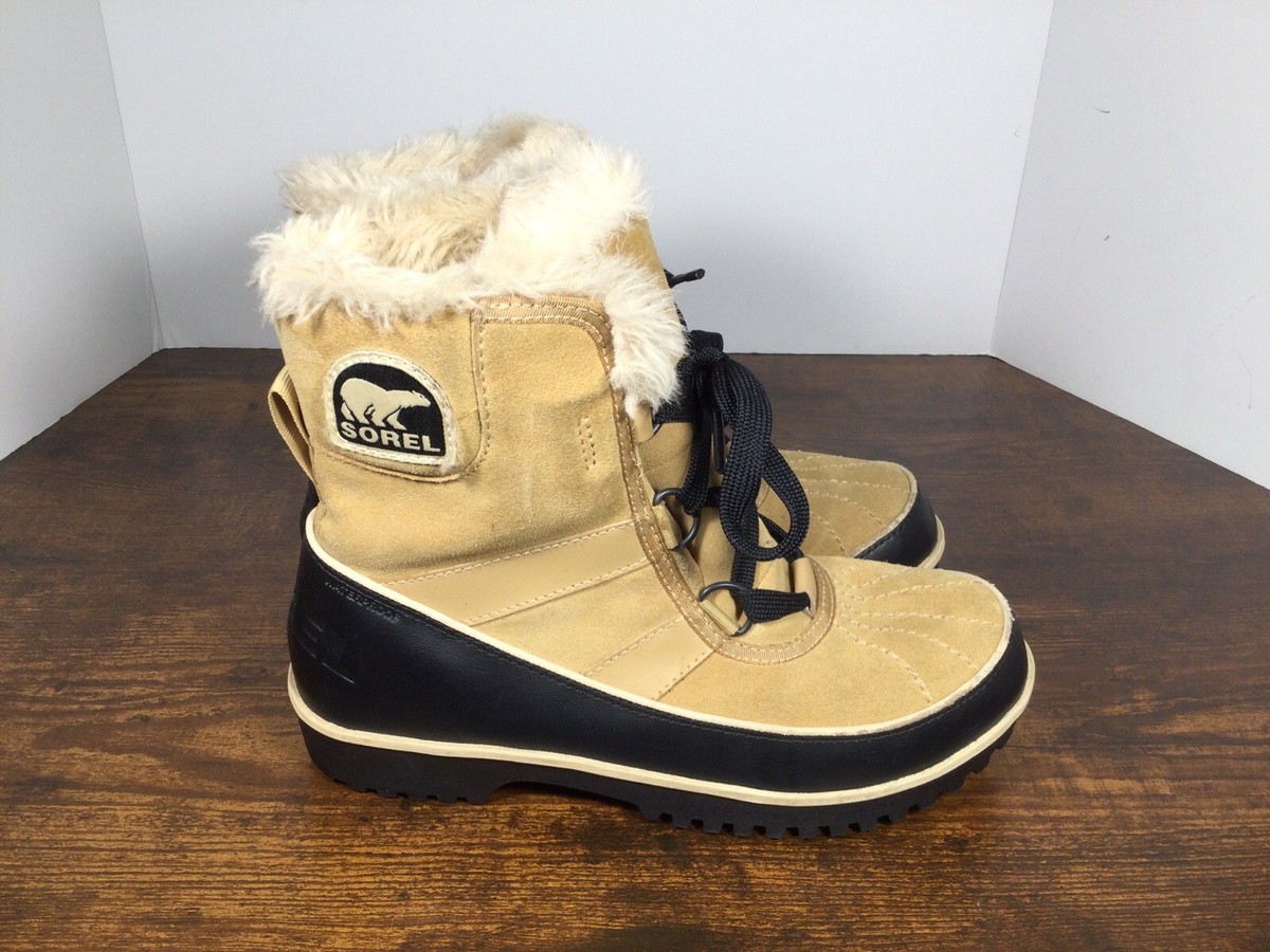 Sorel Winter Snow Boots Brown & Tan (Suede) with Shearling Lining - Size 10 SOREL Out  main image 2
