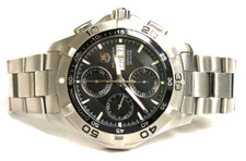 TAG Heuer Calibre 16 Chronograph Aquaracer Mens Watch Model CAF2010 Box, Papers