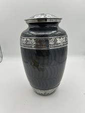 Cremation Urn for Adult Human Ashes, Large Handcrafted Funeral Memorial 10"Hx7"W