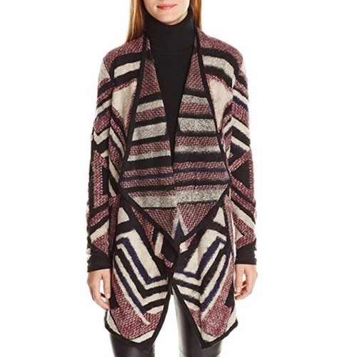Womens Draped Cardigan Sweater Size 