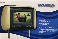 Audiovox Movies to Go MTGHRD1 7" Headrest DVD  CD Monitor with HDMI Inputs MTG