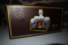 Barcelona Decanter With Four Glasses The Wine Savant Decanter Collection