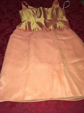 peach color formal top and skirt sz12 by occasions just ssparates acetate