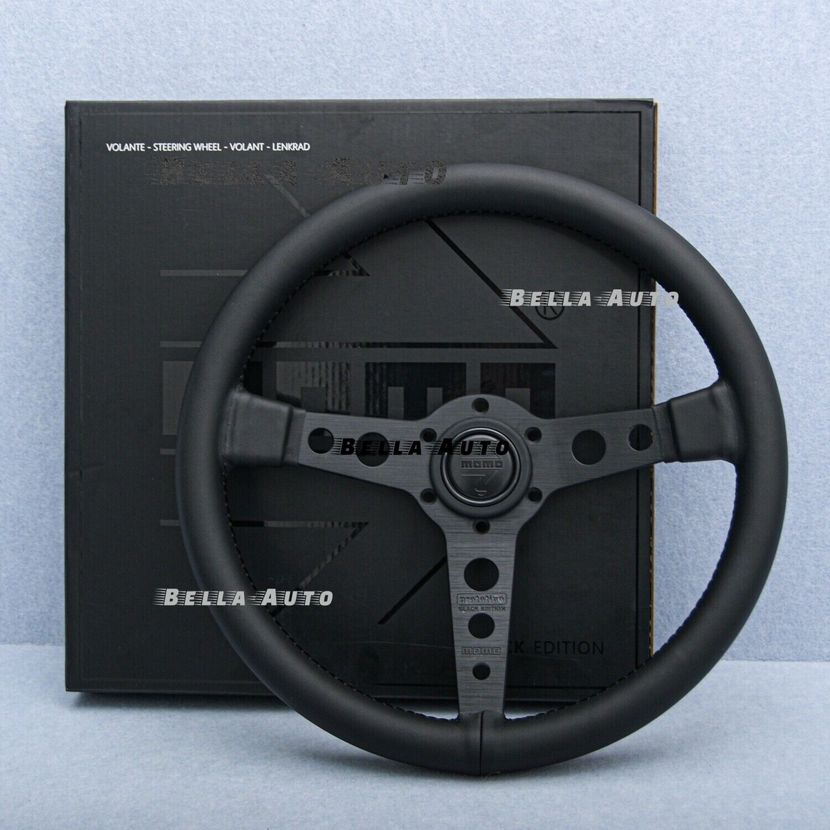 MOMO Prototipo P5 Black Edition 350mm Steering Wheel Genuine MOMO Prototipo P5 Black Edition 350mm Steering Wheel Genuine