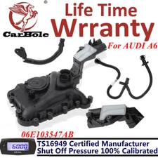 Oil Separator PCV Valve & PIPE for AUDI A6 A7 A8 Q5 Q7 S4 3.0TFIS 06E103547AB