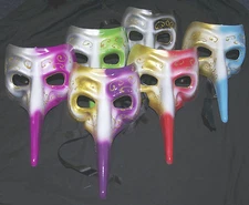 Long Nose Masquerade Mask Colourful Venetian Style Halloween Fancy Dress Ball
