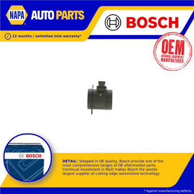 Air Mass Sensor fits MASERATI LEVANTE 3.0 2016 on M156E Flow Meter Genuine Bosch