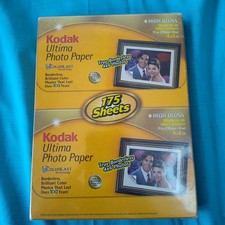 Kodak Ultima Photo Picture Paper 175 Sheets 4" x 6" High Gloss Inkjet NEW SEALED