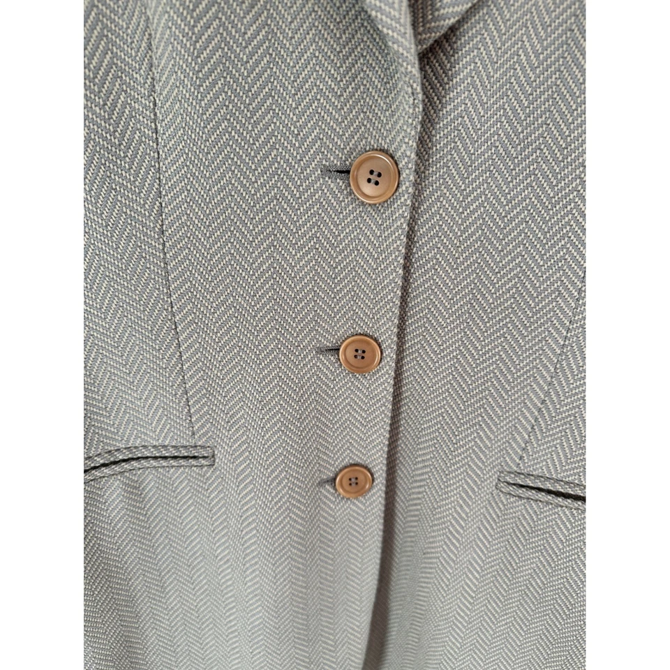 Blazer Giorgio Armani Bergdorf Goodman para mujer talla 42 mezcla de lana espiga Foto 2 de 4