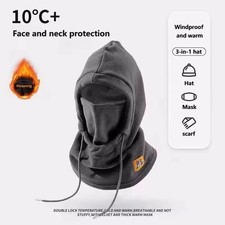 Winter Warm Hat with Mask and Neck Warmer 3-in-1 Windproof for Men and Women