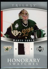2006-07 Upper Deck Trilogy Honorary Swatches Marty Turco Jersey