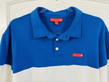 Redvanly Golf Polo Shirt Size XL Mens Short Sleeve Performance Stretch Blue EUC