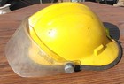 GENUINE FIREFIGHTING FIREMAN"S HELMET { FREE U. S. SHIPPING} — photo 1