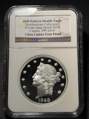 1849 Smithsonian Collection 2013 Pattern Double Eagle - NGC UC Gem Proof