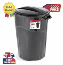 32 Gallon Heavy Duty Injection Molded Trash Can with Click Lock Lid