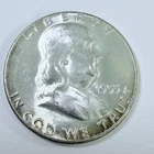1955 Franklin Half Dollar 50c BU Brilliant Uncirculated 90% Silver #9111