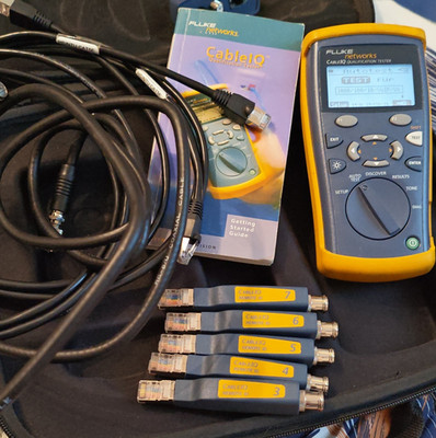 Fluke Networks CableIQ Tester Set mit Remote IDs, RJ45 & Koaxial Kabel