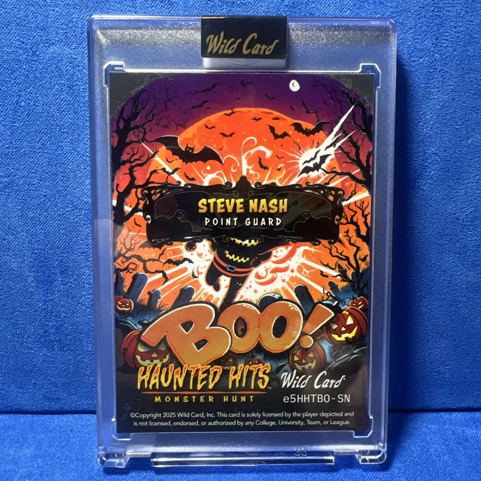 Wild Card Haunted Hits 2025 - Steve Nash - BOO True 1/1 vinilo dorado - Suns Foto 2 de 2