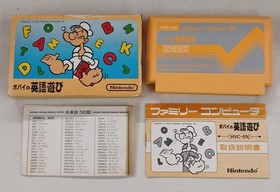 Nintendo Popeye'S English Play Famicom Software FjL43