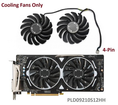 Fan for RX580 P106-100 Mining   RX 470 480 570 Armor VGA Card PLD09210S12HH  *mc